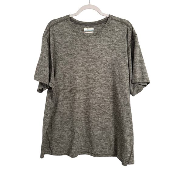 Columbia Men's XXL Performance Lightweight Short Sleeve TShirt Gray Logo Hiking - Picture 1 of 9
